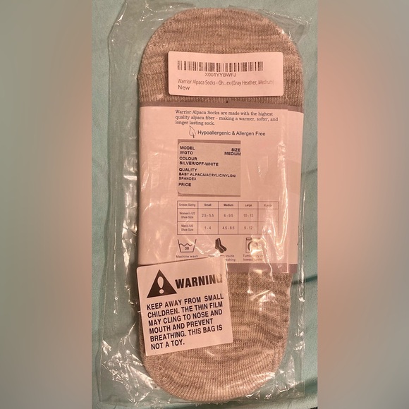 WARRIOR ALPACA SOCKS Ghost Socks Low Cut Micro No Show Unisex Socks - Picture 7 of 8